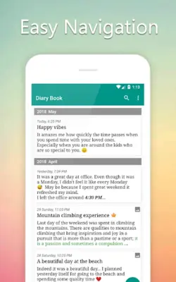 Diary Book android App screenshot 5